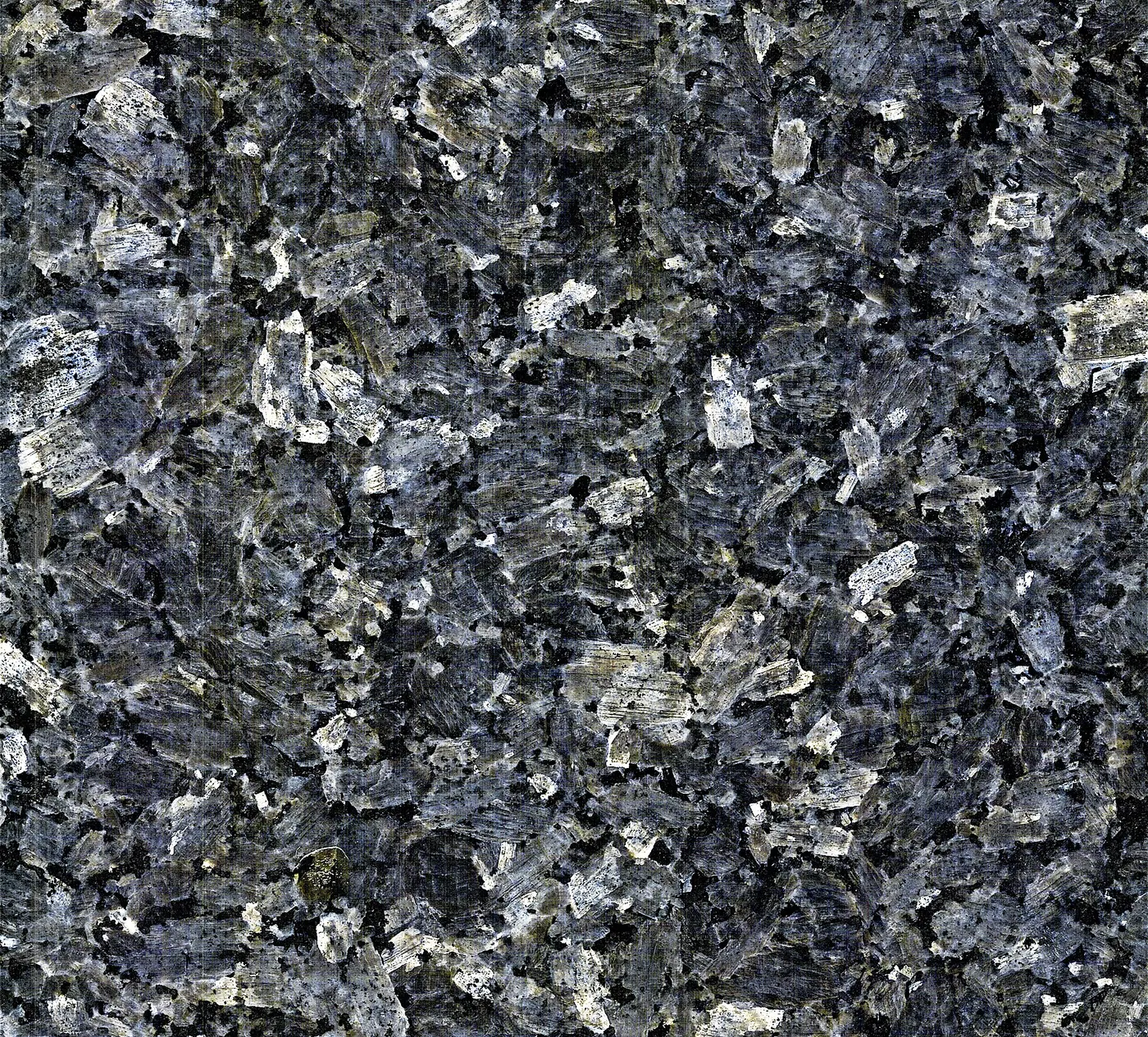 Bathroom: Blue Pearl Granite (larvikite) (Larvik Batholith, 292-298 Ma, Early Permian; near Larvik, 