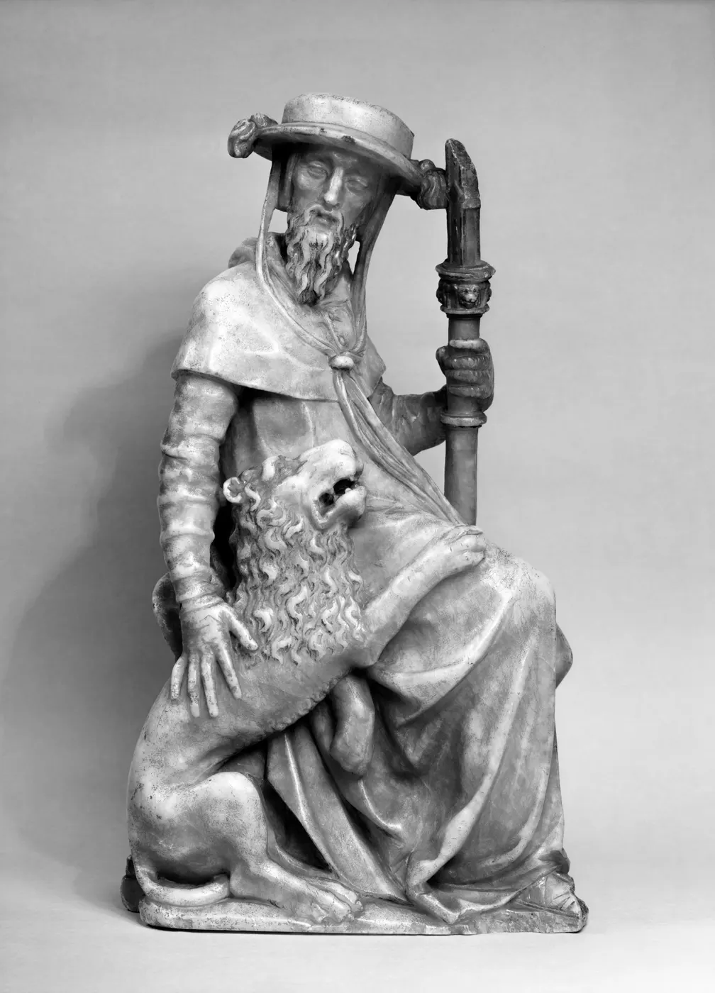 Surface detail: Bartolomé Ordóñez - Saint Jerome - Walters 27555