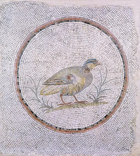 Flooring: Roman - Floor Mosaic with Partridge - Walters 4318