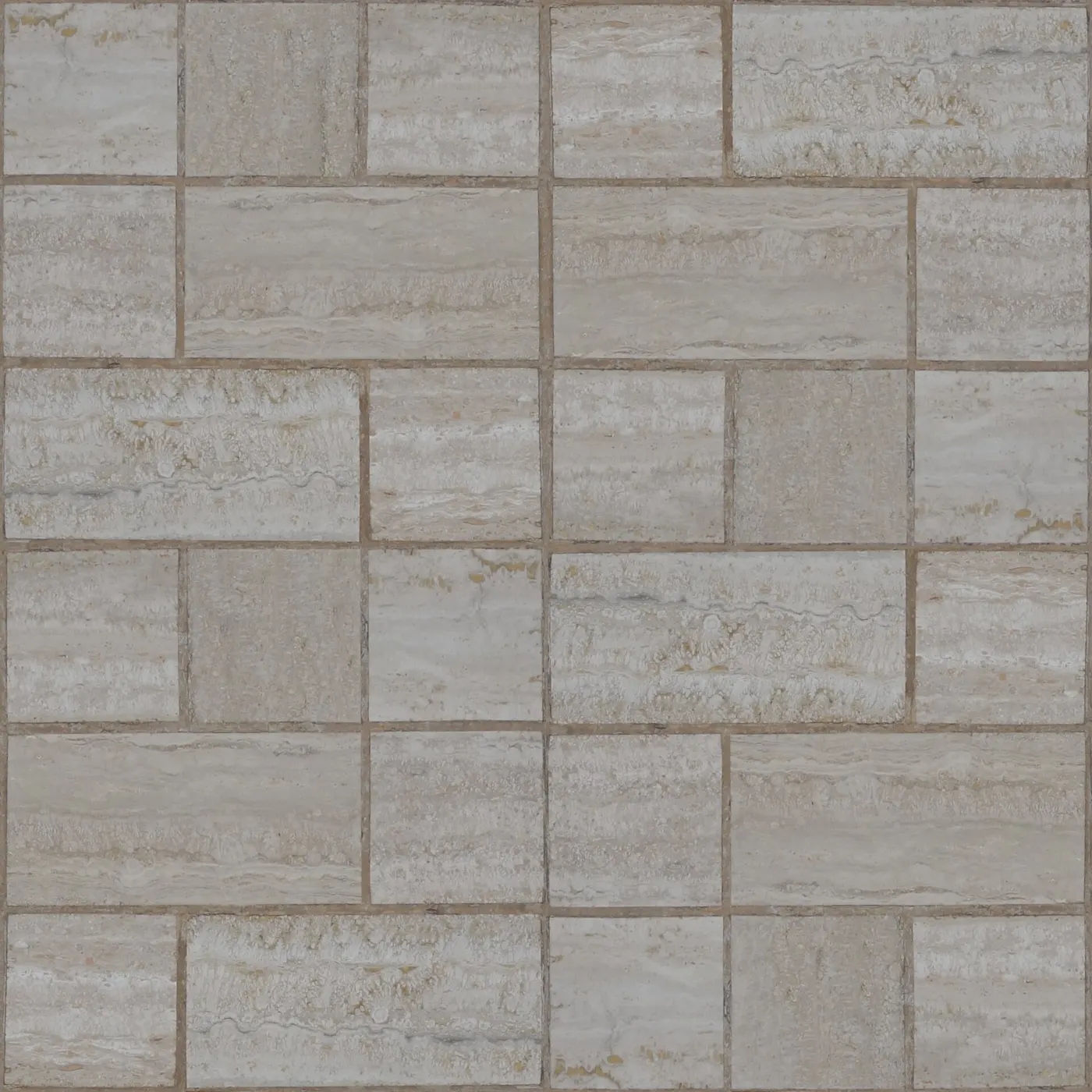 Пол: Beige cream marble cobblestone pattern seamless tiled floor paving texture