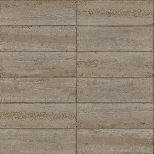Flooring: Dark tan taupe marble stack bond pattern seamless tile floor paving texture