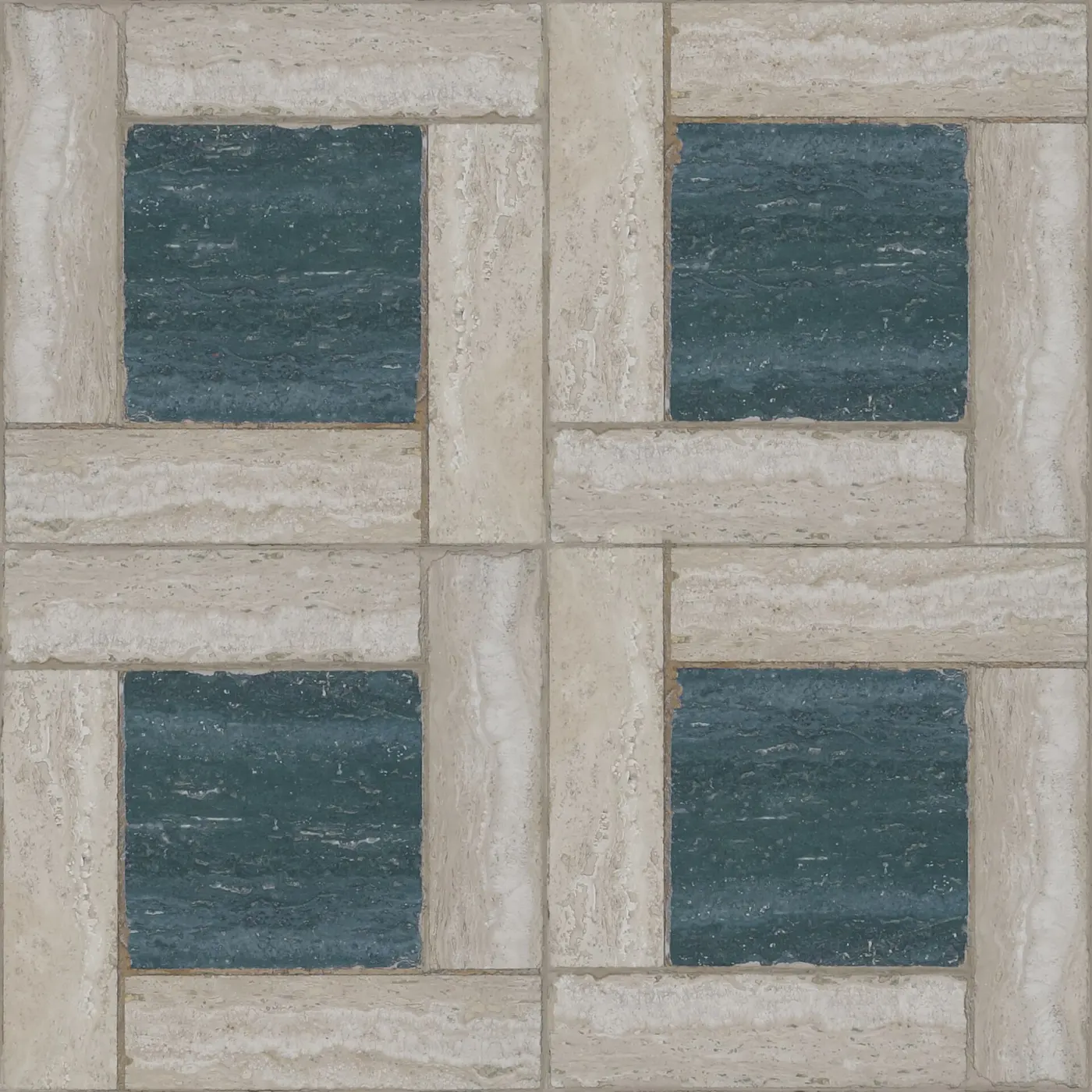 Suelo: Green peacock multicolor cream ivory marble windmill pattern seamless tile floor paving te