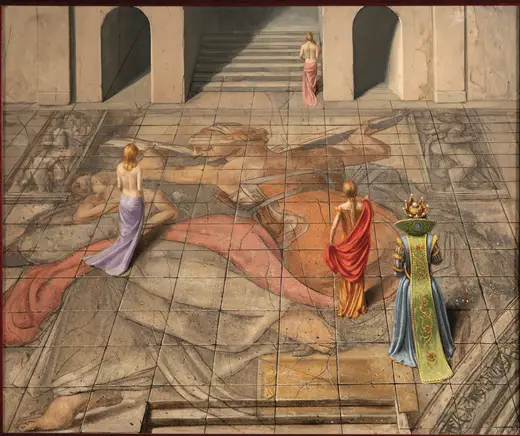 Flooring: Floor By Michelangelo (1980) oil on board by RAW