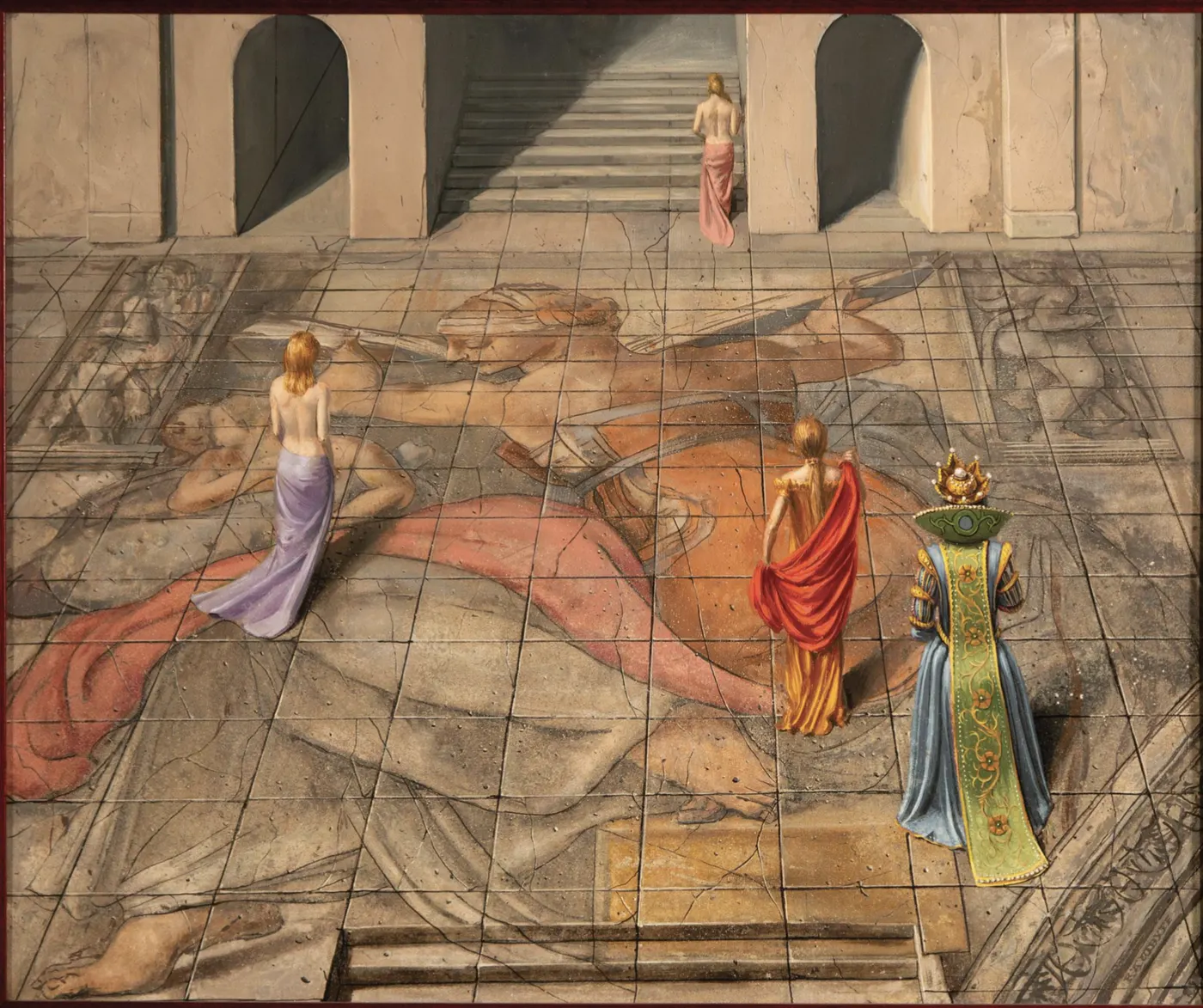 Sol: Floor By Michelangelo (1980) oil on board by RAW