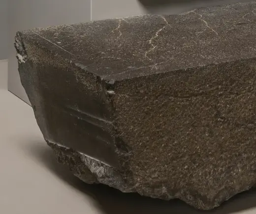 Flooring: Pillar and floor slab of the pyramid temple of Khufu (cropped) 2