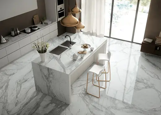 Flooring in natural stone – Marmi di Carrara