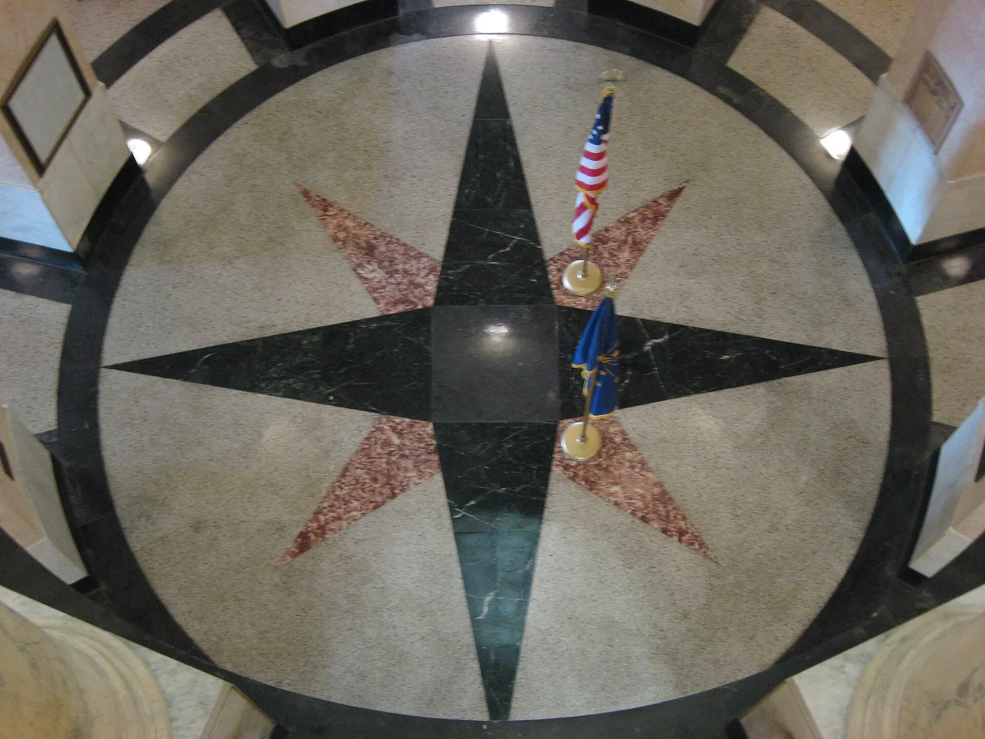 Suelo: Sullivan County Courthouse in Indiana, floor under rotunda