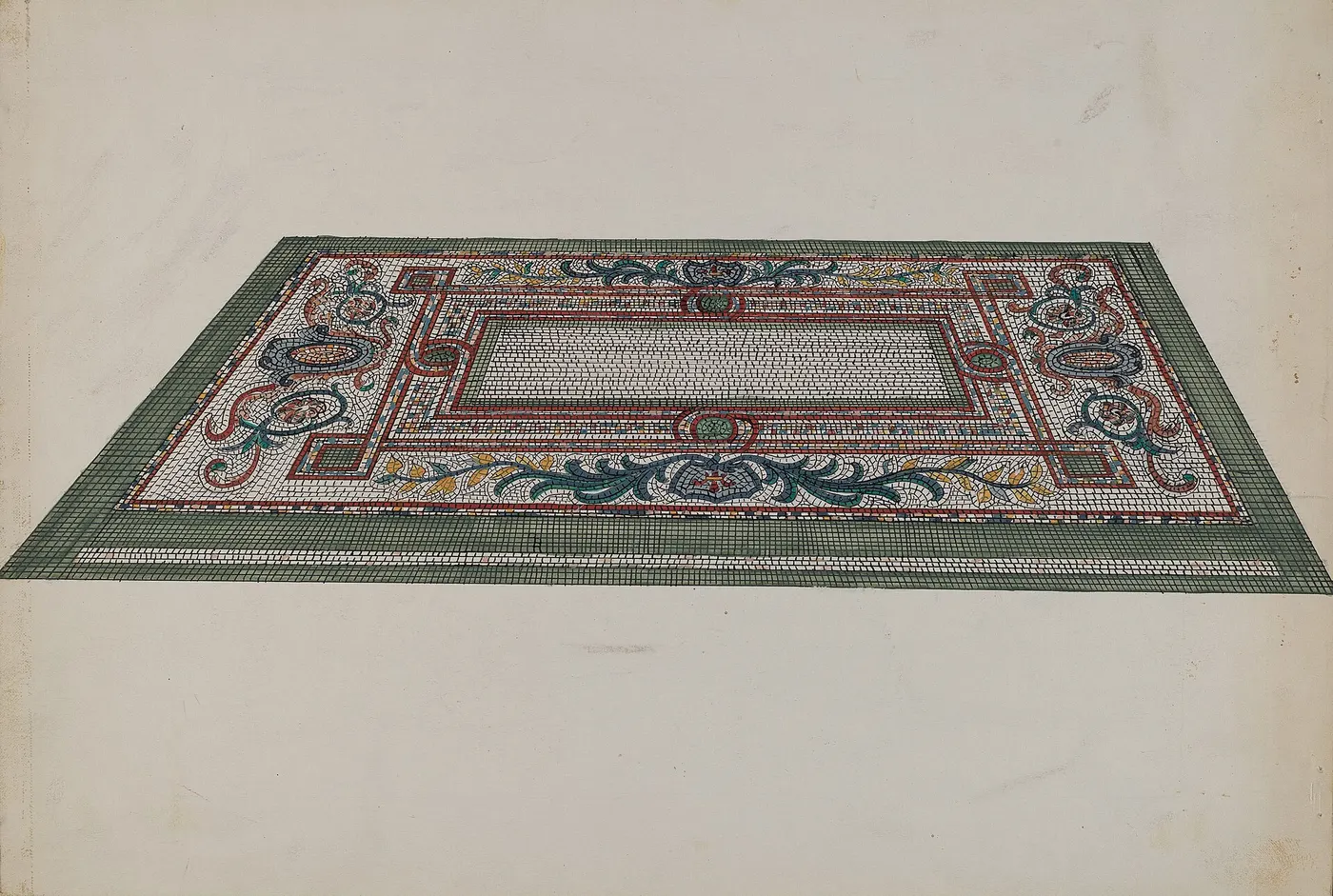 Pavimento: Ellen Duncan, Marble Mosaic Floor, c. 1936, NGA 22405