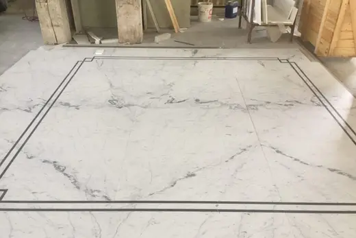 Flooring in natural stone – Marmi di Carrara