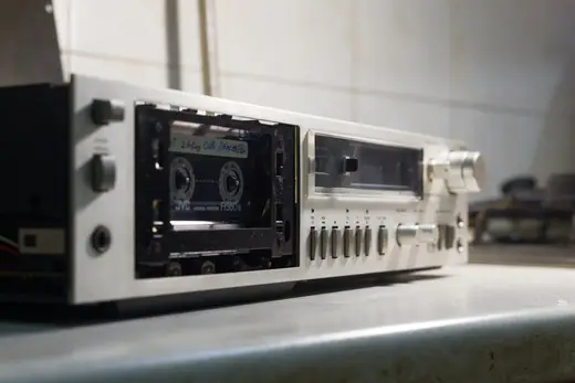 Kitchen: Technics RS-M270x field-stripped on countertop 01