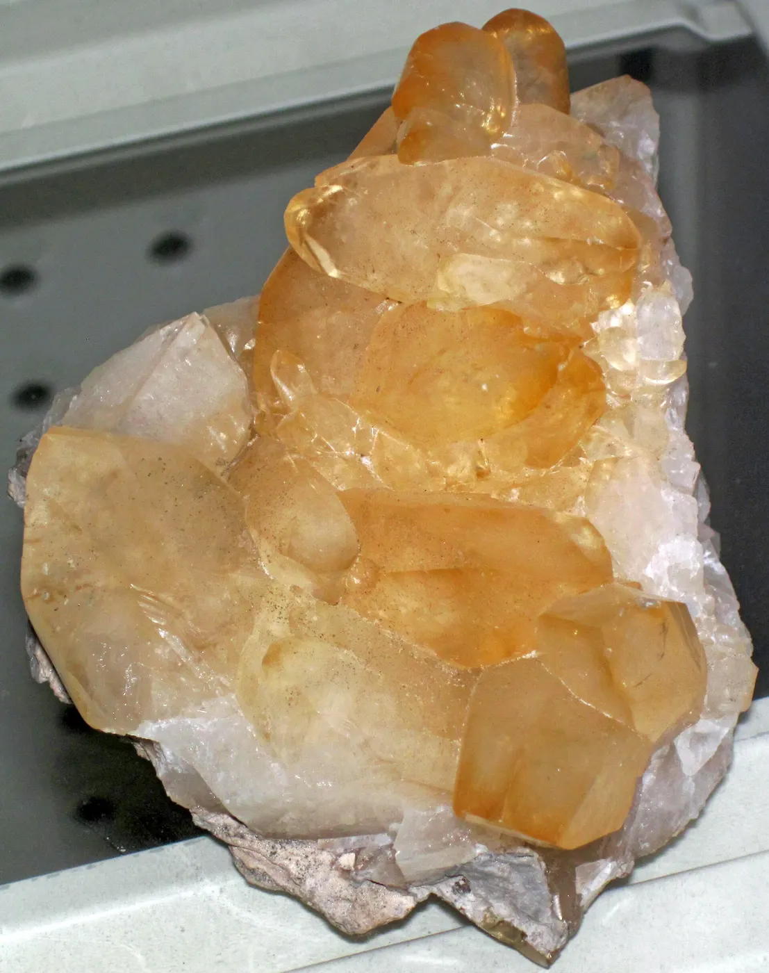 Vista de cantera: Calcite (Auglaize Quarry, near Junction, Ohio, USA) (27201298108)