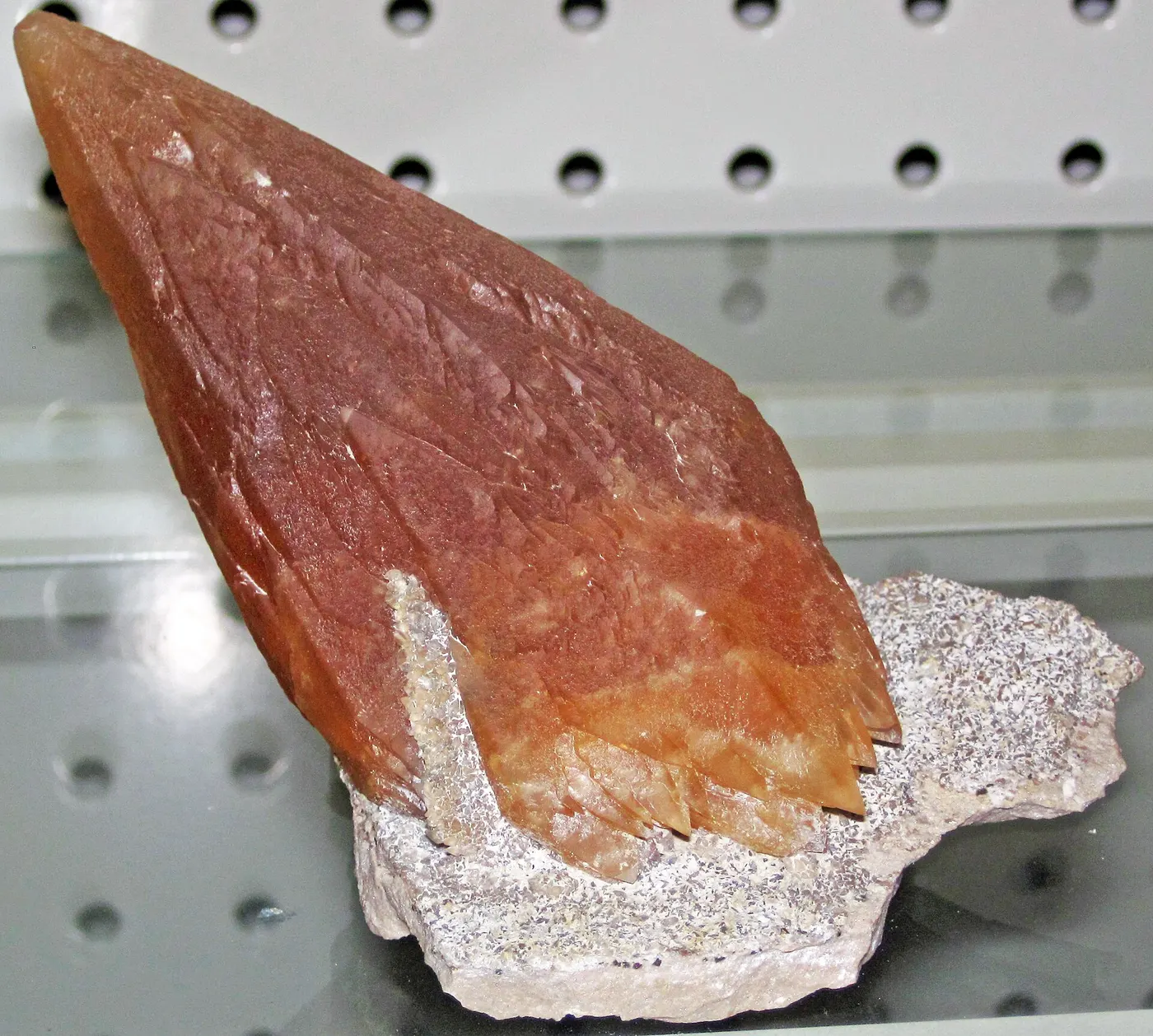 Steinbruchansicht: Calcite crystal (Pugh Quarry, near Custar, Ohio, USA) 4