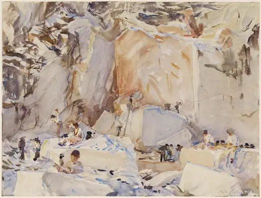 Вид карьера: Sargent - Carrara Monsieur Dervillé's Quarry, 1911, 12.236