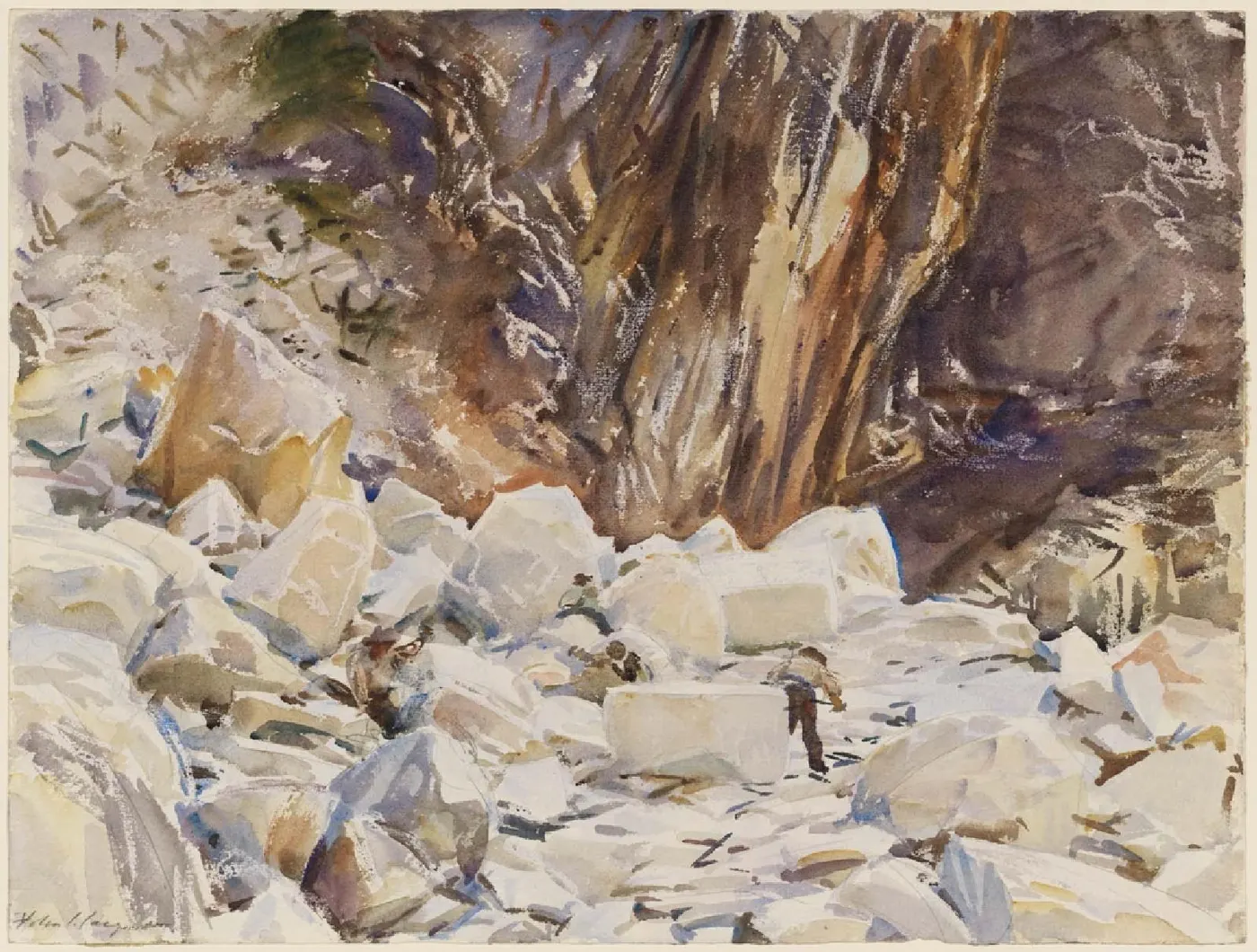 Veduta di cava: Sargent - Carrara Trajan's Quarry, 1911, 12.238