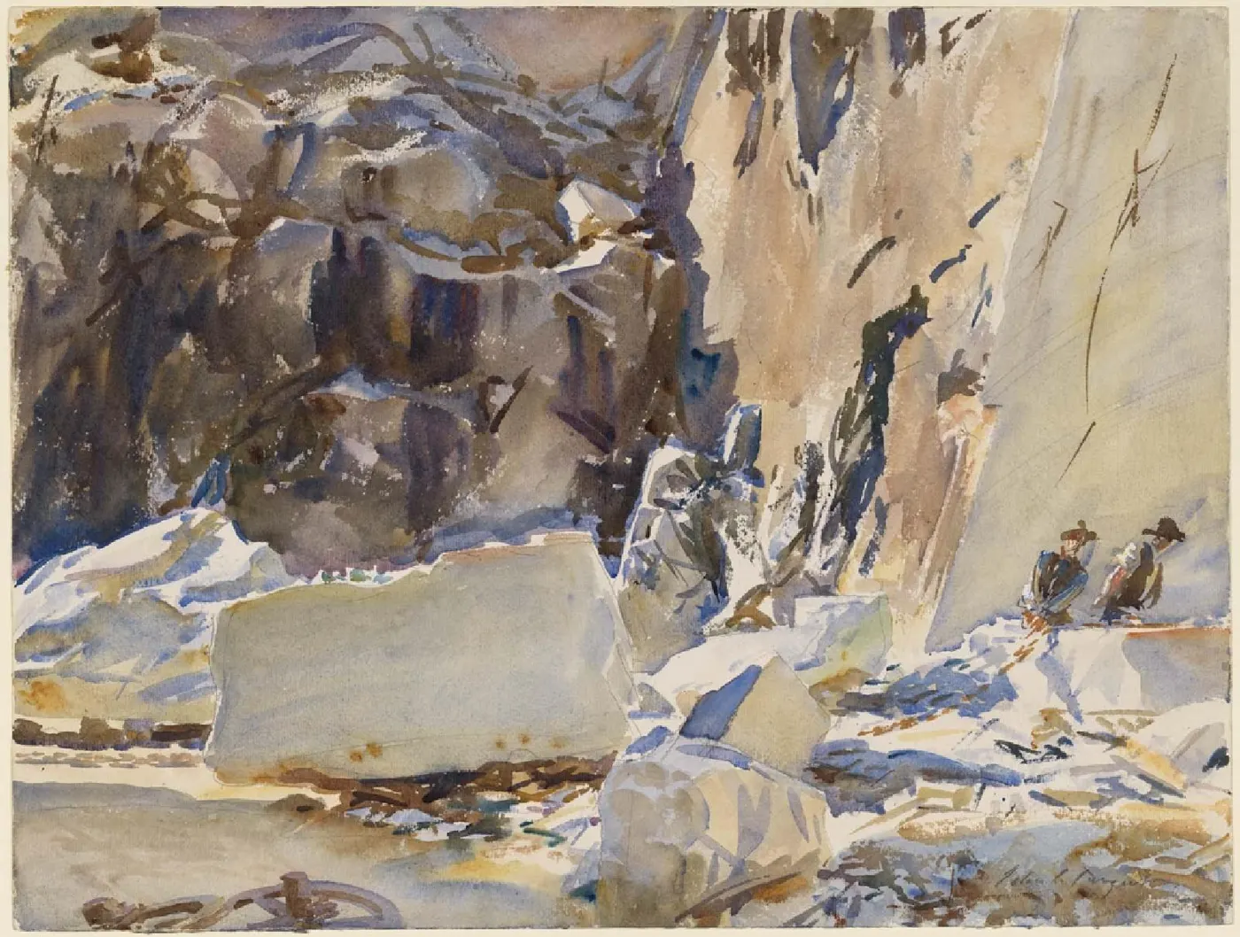 Quarry view: Sargent - Carrara In a Quarry, 1911, 12.242