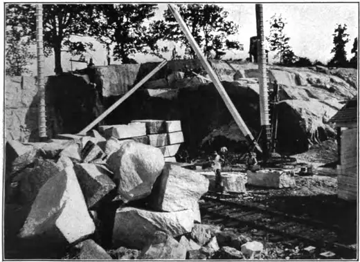 Vista de cantera: Bulletin 426 Plate XVI A Rowan Granite Co Quarry No 2