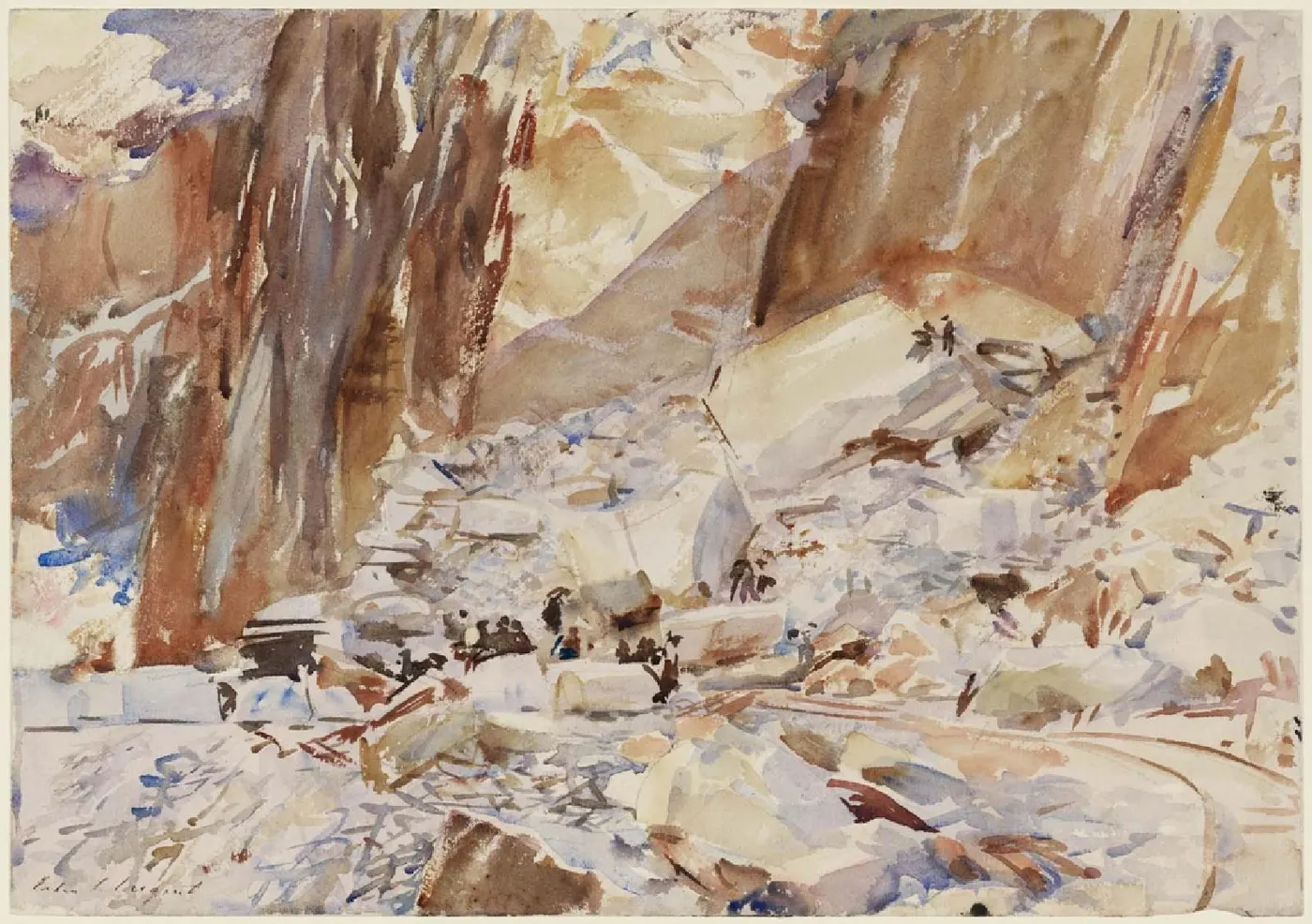 Vista de cantera: Sargent - Carrara Quarry I, 1911, 12.234