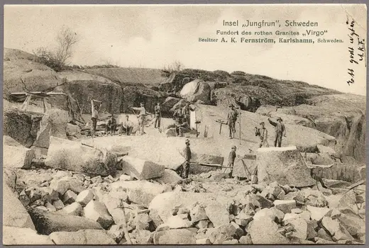 Vista de cantera: Granite quarry Blå Jungfrun