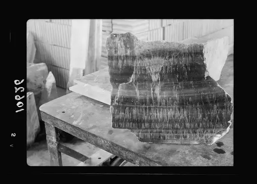 Slab surface: Jewish factories in Palestine on Plain of Sharon & along the coast to Haifa. Petah-Tikvah.