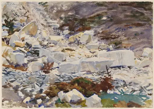 Slab surface: Sargent - Carrara Marmo Statuario, 1911, 12.243