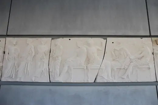 Slab surface: Athens Acropolis Museum Marble Parthenon Frieze Cast Copy (27822708714)