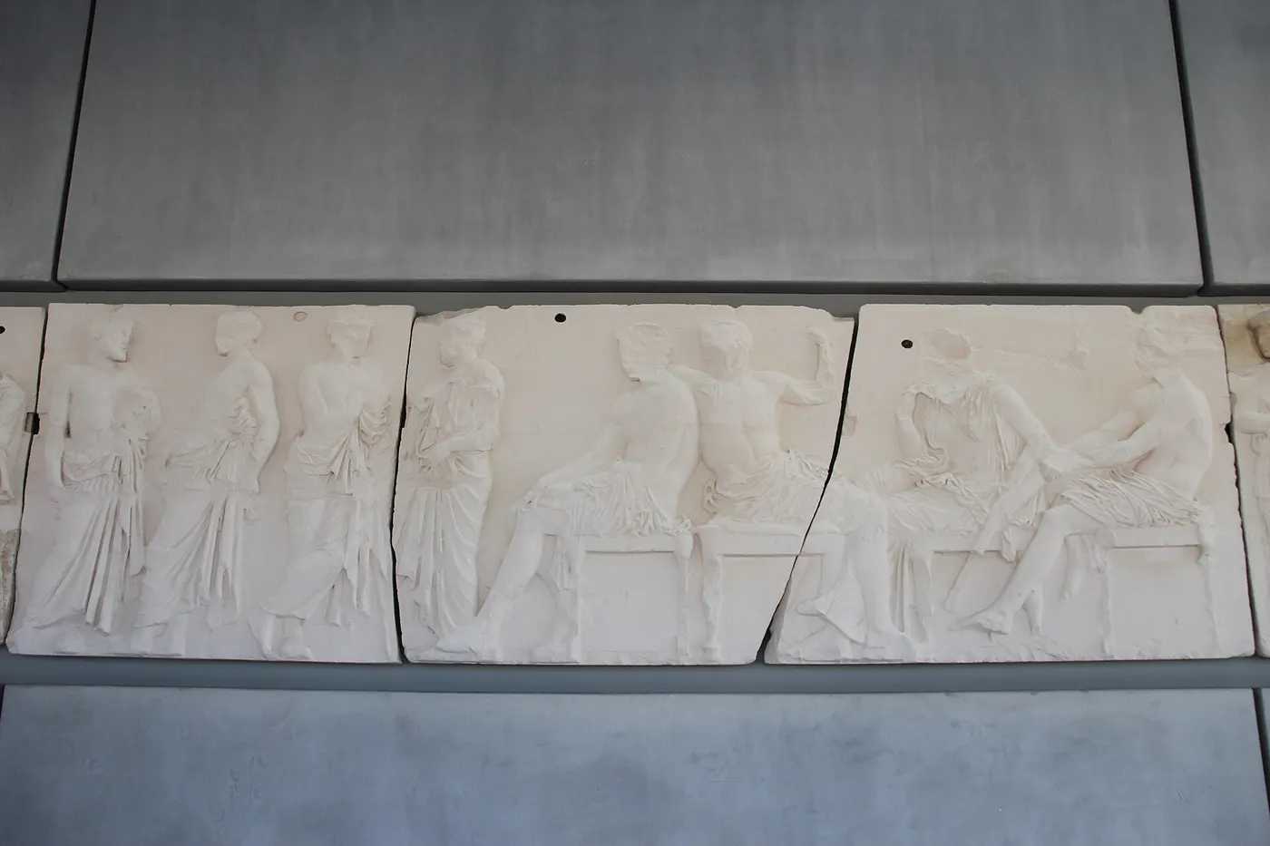 Superficie de losa: Athens Acropolis Museum Marble Parthenon Frieze Cast Copy (27822708714)