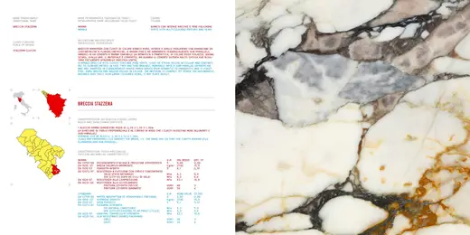 Superficie de losa en piedra natural – Marmi di Carrara