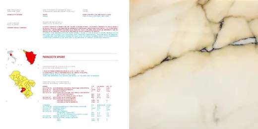 Superficie de losa en piedra natural – Marmi di Carrara
