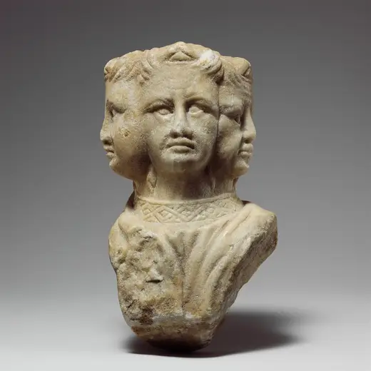 Superficie de losa: Vultus trifrons or an Allegory of Prudence MET DP136607