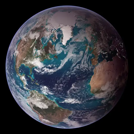 Superficie de losa: Blue Marble Western Hemisphere
