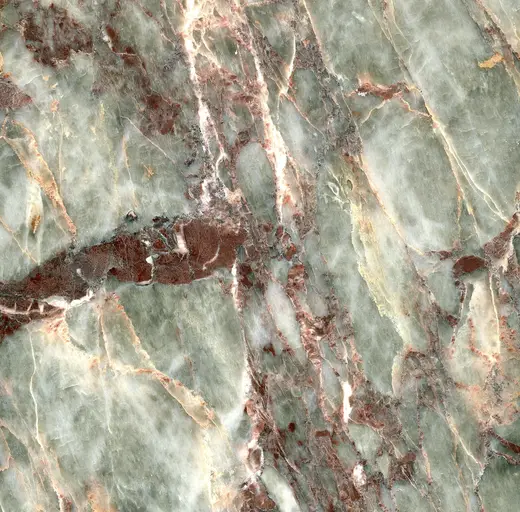 Superficie de losa: Salome Marble (Supren Marble) (brecciated marble, metamorphosed during the Cimmeride Oroge