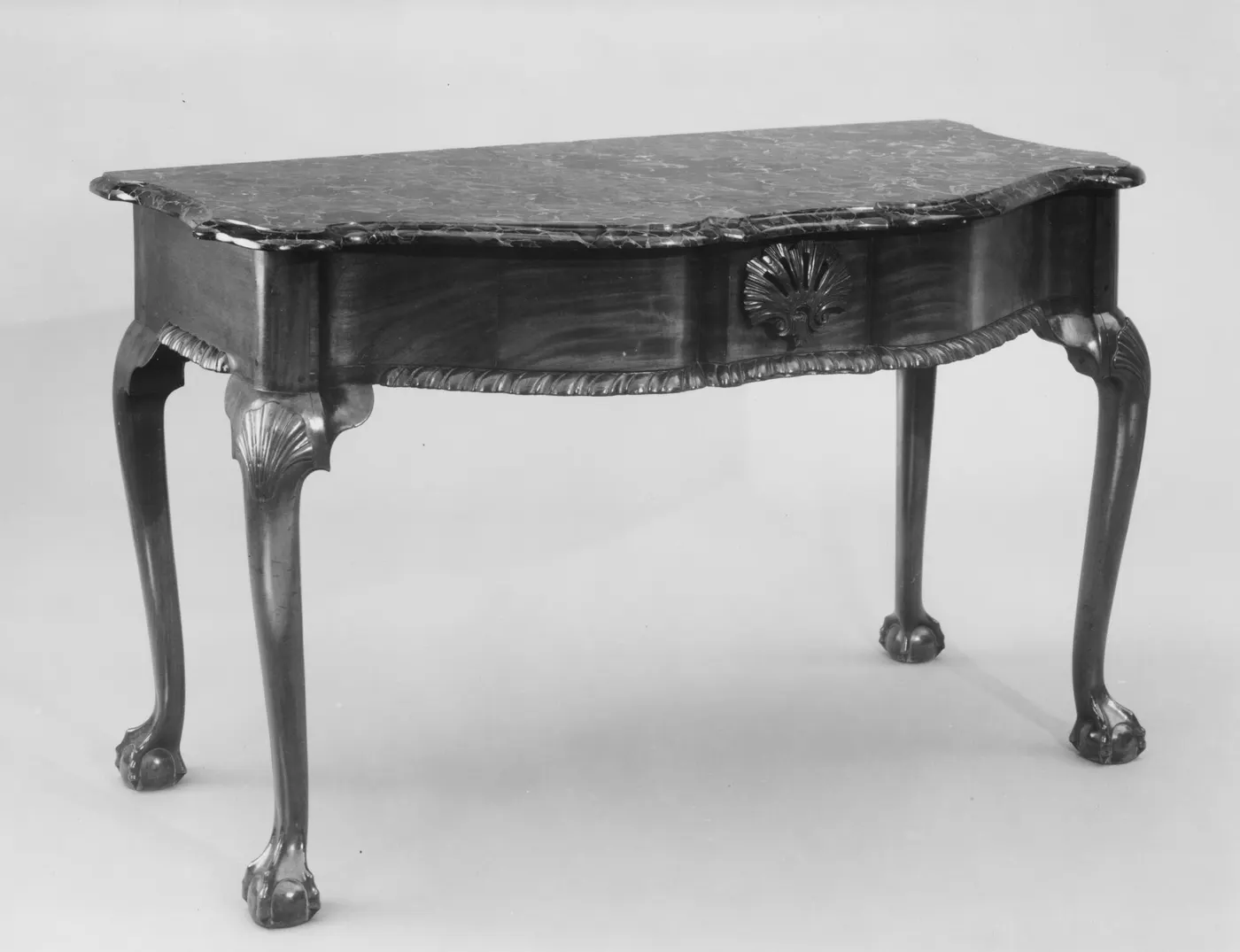 Superficie de losa: Marble-slab table MET 172485