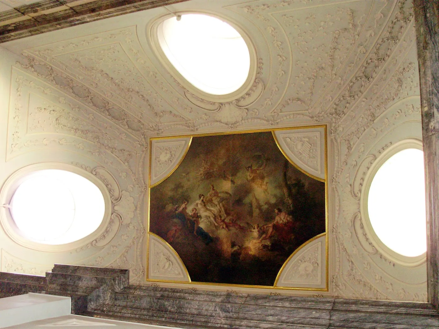 Plattenoberfläche: Plafond «Judgement of Paris» (Marble Palace) 1