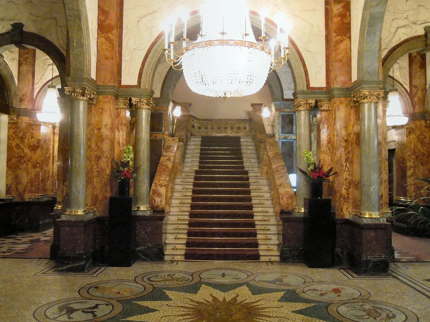 Staircase: Marble Staircase Hotel Russell