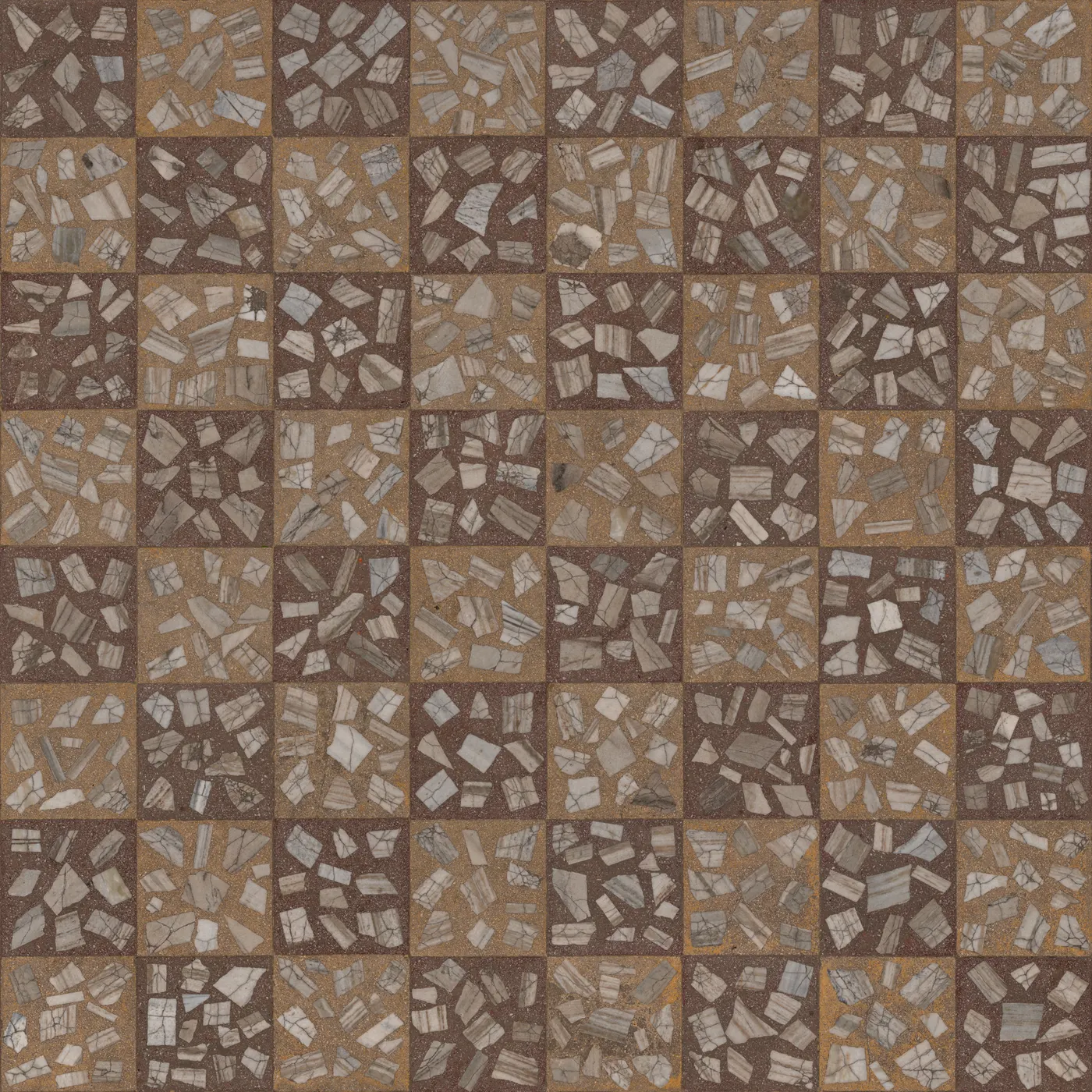 Tiles: Marble mosaic tiles diff 16k (Amal Kumar via Poly Haven)