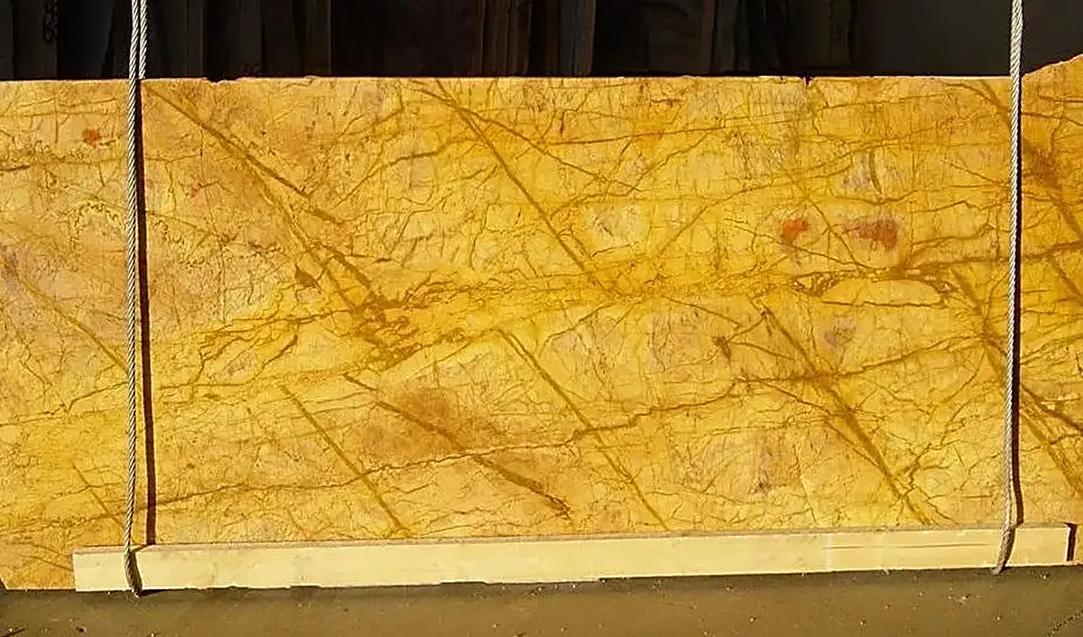 Giallo Damasco marble slab surface – Marmi di Carrara – gold, brown (11)