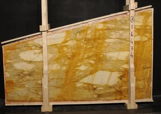 Giallo Siena marble slab surface – Marmi di Carrara – gold, black (3)