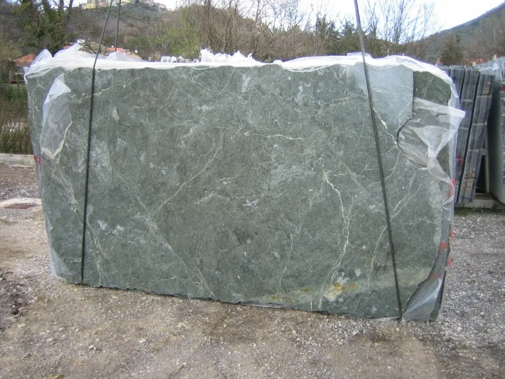 Green Galaxy мрамор, поверхность плиты – Marmi di Carrara – серый, зелёный (1)
