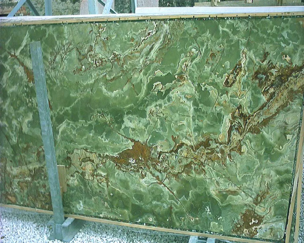 Green Onyx Onyx, Plattenoberfläche – Marmi di Carrara – grün, grau (6)