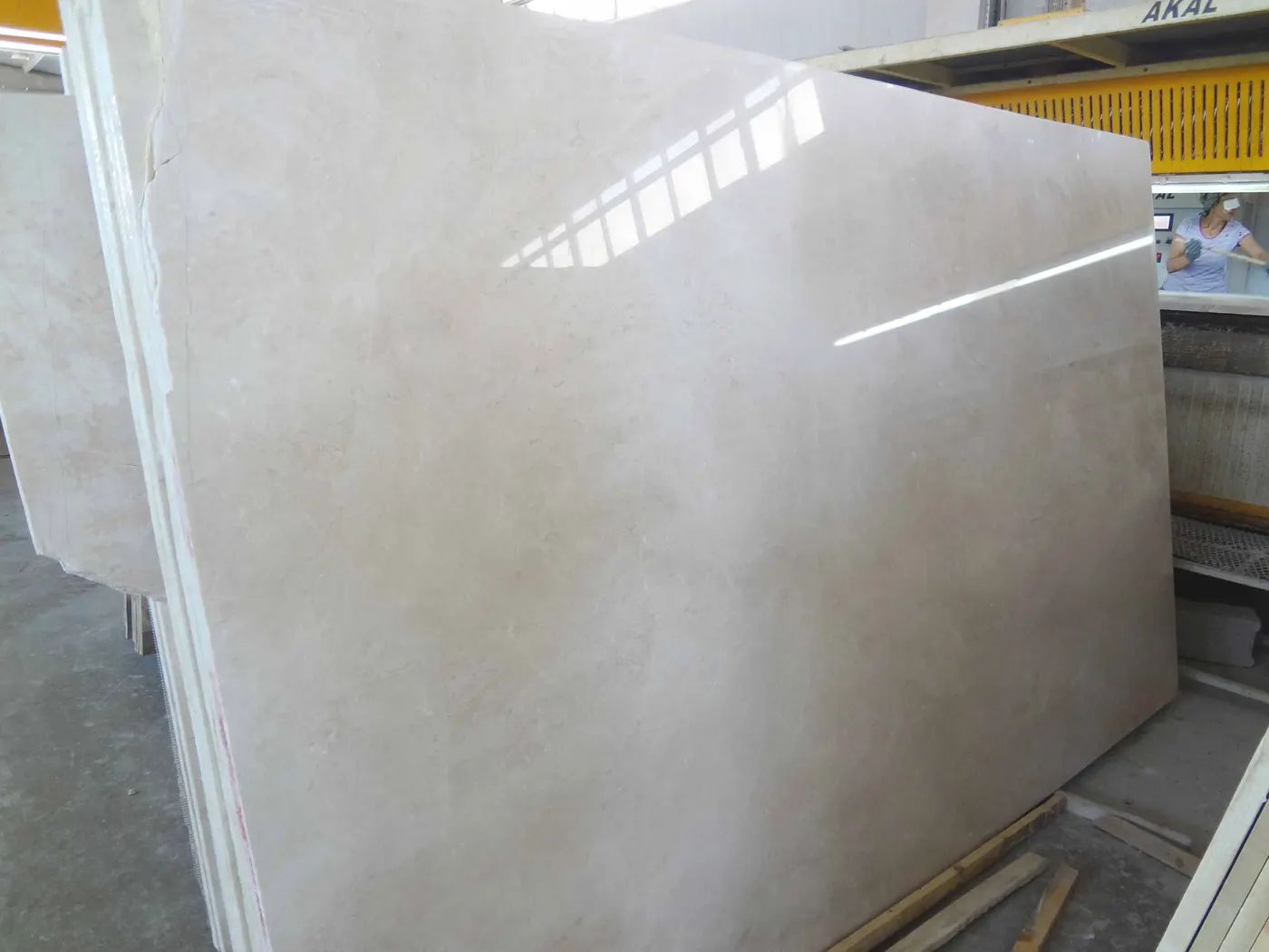 Marfil Turchia mármol, superficie de losa – Marmi di Carrara – gris claro, gris (3)