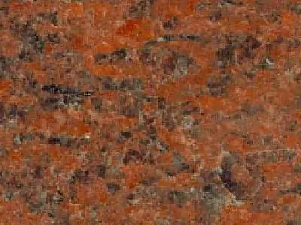Napoleon Red granito, campione lucido – Marmi di Carrara – rosso ruggine, marrone (1)