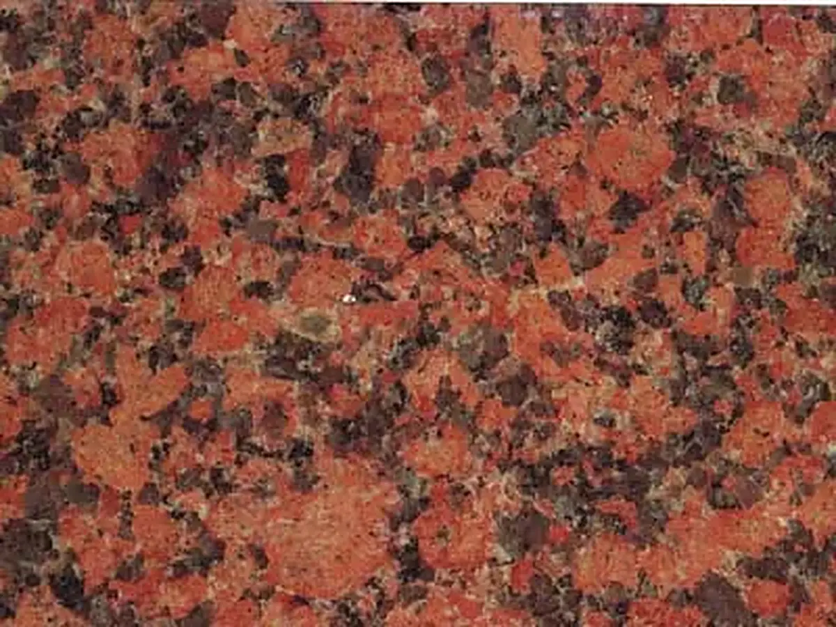 Nelson Red granit, échantillon poli – Marmi di Carrara – rouge rouille, brun (1)