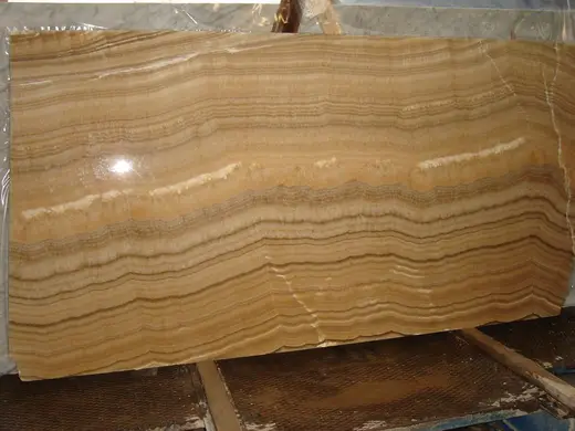 Onice Miele onice, superficie di lastra – Marmi di Carrara – oro, marrone (9)