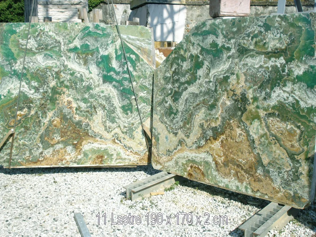 Onice Smeraldo Onyx, Plattenoberfläche – Marmi di Carrara – hellgrau, grau (12)