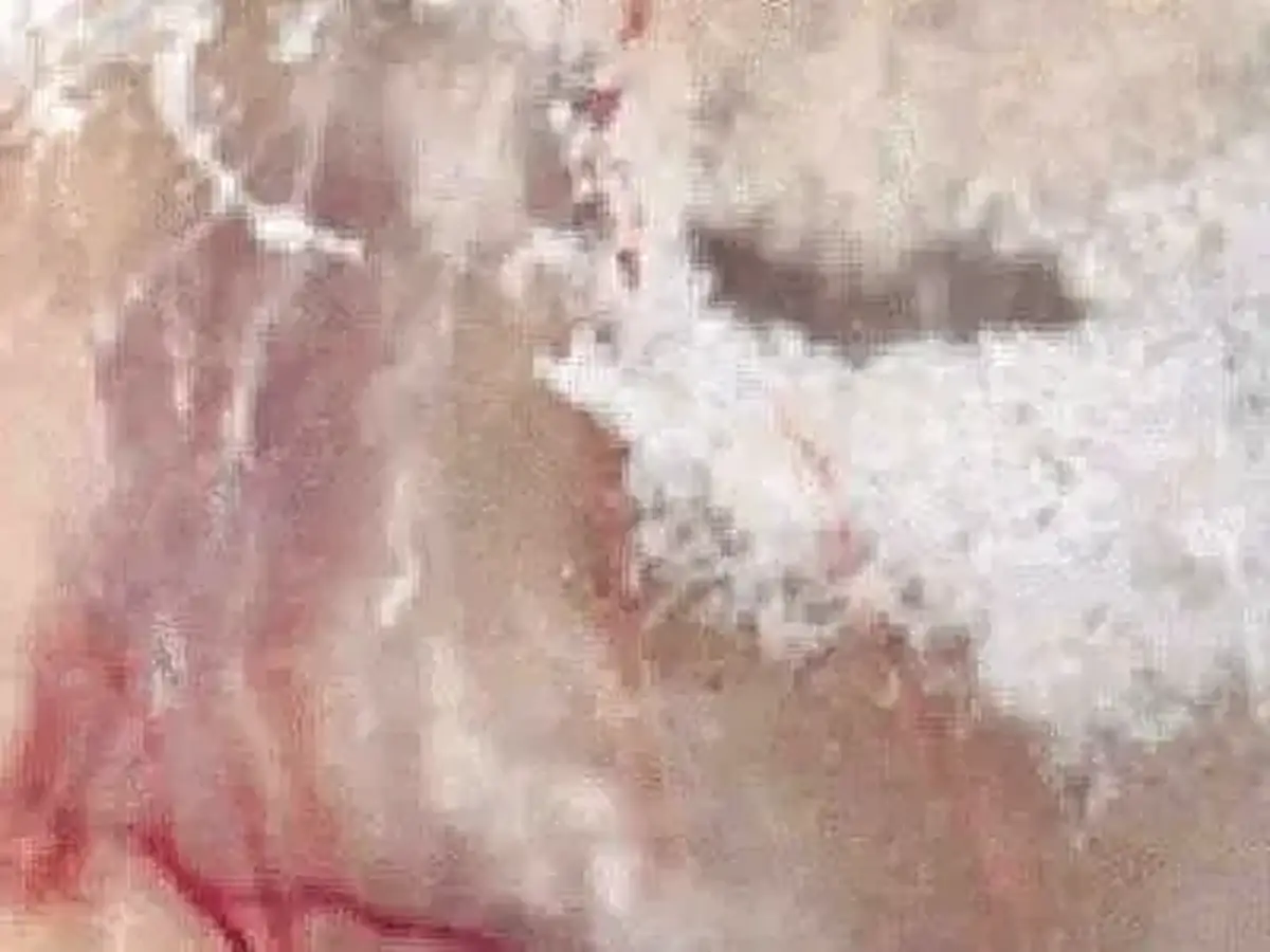 Onyx Medium marbre, échantillon poli – Marmi di Carrara – ivoire, rose (1)