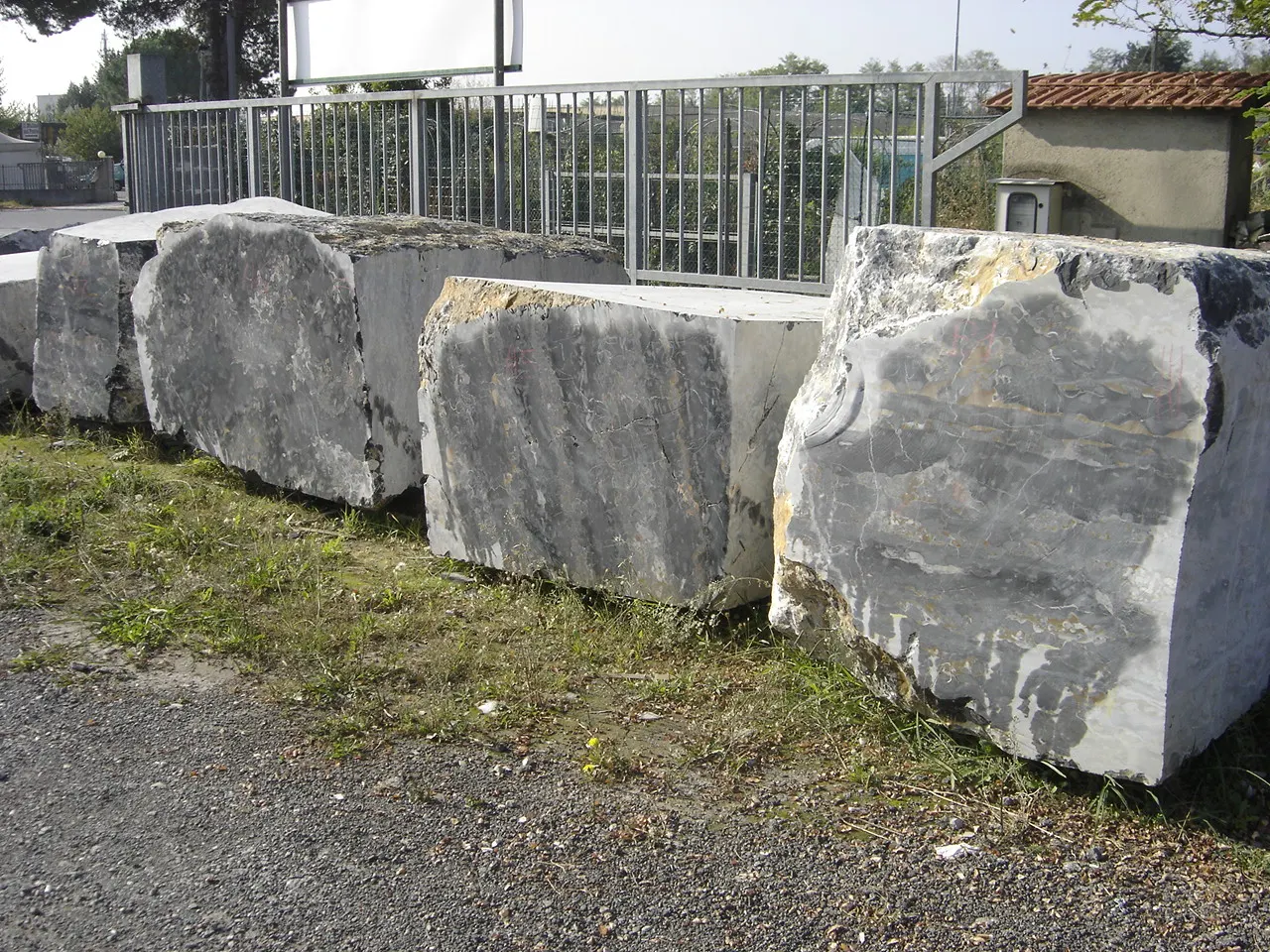 Portoro мрамор, карьерный блок – Marmi di Carrara – серый, зелёный (25)