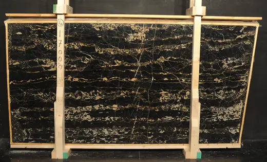 Portoro marble slab surface – Marmi di Carrara – black, charcoal (3)