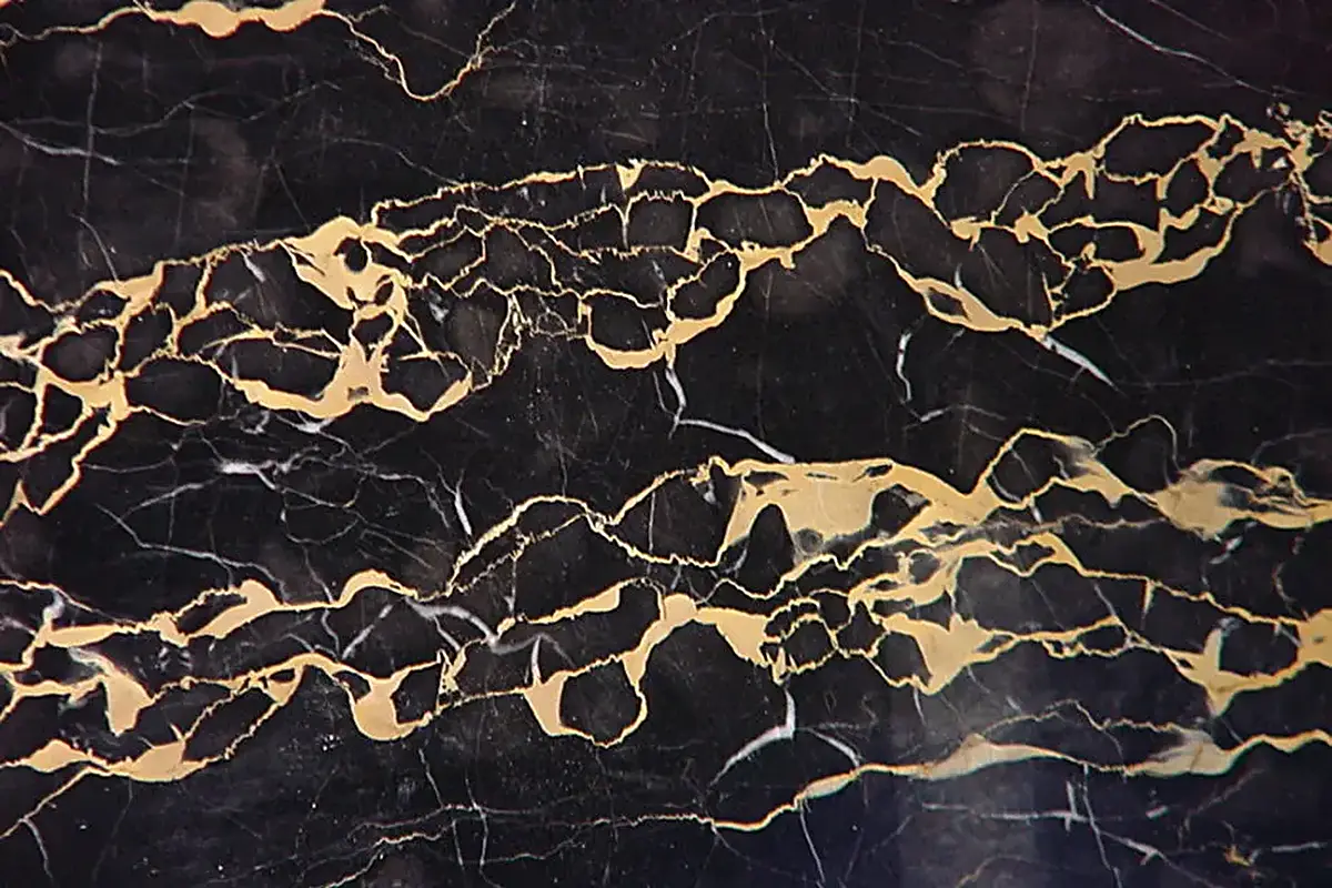Portoro marble slab surface – Marmi di Carrara – black, charcoal (34)