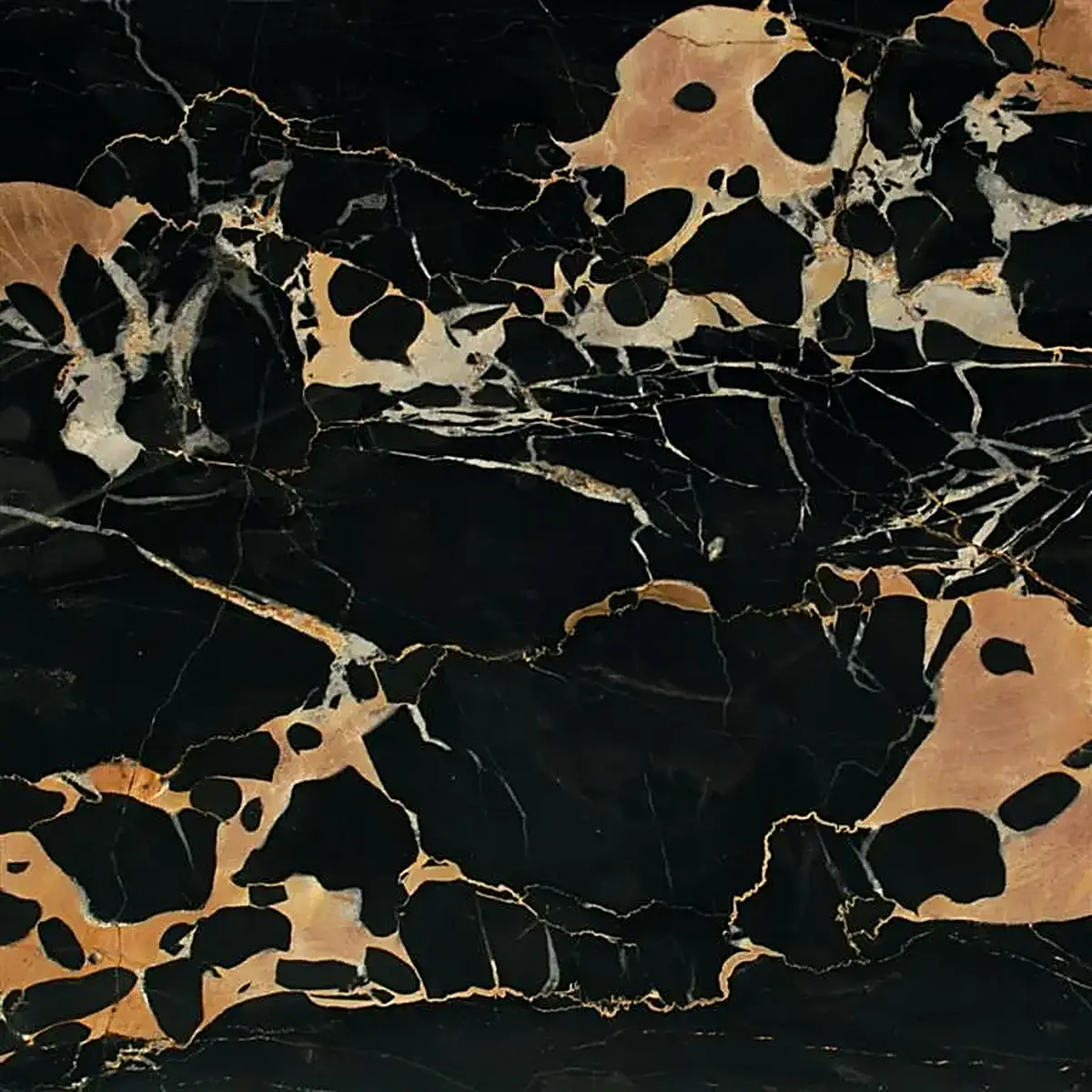 Portoro mármol, superficie de losa – Marmi di Carrara – negro, marrón (38)