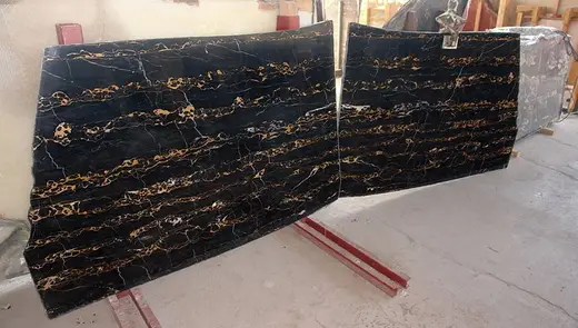 Portoro marmo, cucina – Marmi di Carrara – nero, beige (39)
